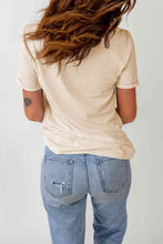 Load image into Gallery viewer, Letter Graphic Cuffed Tee Shirt