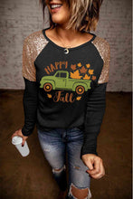 Load image into Gallery viewer, HAPPY FALL Graphic Sequin T-Shirt