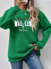 Load image into Gallery viewer, Graphic Round Neck Dropped Shoulder Sweatshirt