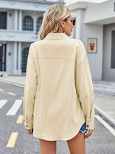 Load image into Gallery viewer, Button Up Collared Neck Long Sleeve Shirt