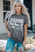 Load image into Gallery viewer, Slogan Graphic Short Sleeve Tee