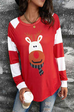Load image into Gallery viewer, Reindeer Graphic Raglan Sleeve T-Shirt