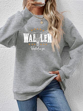 Load image into Gallery viewer, Graphic Round Neck Dropped Shoulder Sweatshirt