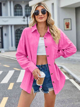 Load image into Gallery viewer, Button Up Collared Neck Long Sleeve Shirt