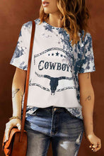 Load image into Gallery viewer, COWBOYS Graphic Tie-Dye Tee