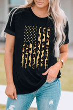 Load image into Gallery viewer, Stars and Stripes Graphic Round Neck Tee