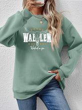Load image into Gallery viewer, Graphic Round Neck Dropped Shoulder Sweatshirt