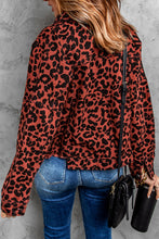 Load image into Gallery viewer, Double Take Leopard Print Raw Hem Jacket