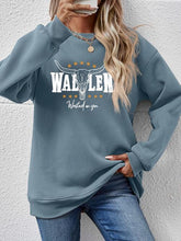 Load image into Gallery viewer, Graphic Round Neck Dropped Shoulder Sweatshirt