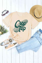 Load image into Gallery viewer, Corn Letter Graphic Cuffed Tee
