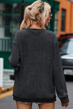 Load image into Gallery viewer, XOXO Round Neck Dropped Shoulder Sweatshirt