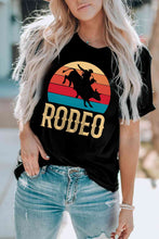 Load image into Gallery viewer, RODEO Graphic Round Neck Short Sleeve Tee