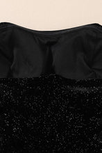 Load image into Gallery viewer, Sequin Lace-Up Mini Dress