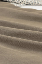 Load image into Gallery viewer, Double Take Leopard Contrast Denim Top