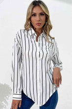Load image into Gallery viewer, Vertical Stripes Button Down Shirt