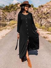 Load image into Gallery viewer, Long Sleeve Round Neck Dress