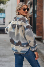 Load image into Gallery viewer, Printed Collared Neck Jacket