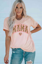 Load image into Gallery viewer, MAMA Heart Graphic Round Neck Tee