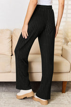 Load image into Gallery viewer, Basic Bae Full Size Ribbed Drawstring Hood Top and Straight Pants Set