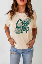 Load image into Gallery viewer, Corn Letter Graphic Cuffed Tee