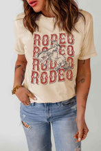 Load image into Gallery viewer, Letter Graphic Cuffed Tee Shirt