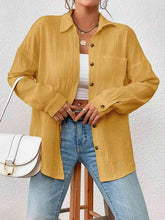 Load image into Gallery viewer, Textured Drop Shoulder Shirt Jacket