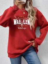 Load image into Gallery viewer, Graphic Round Neck Dropped Shoulder Sweatshirt