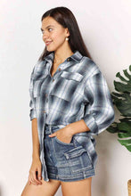 Load image into Gallery viewer, Double Take Plaid Dropped Shoulder Shirt
