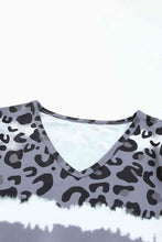 Load image into Gallery viewer, Leopard V-Neck Tee Shirt
