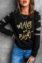 Load image into Gallery viewer, MERRY AND BRIGHT Graphic Long Sleeve Top
