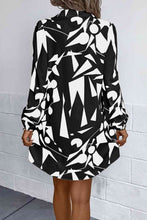 Load image into Gallery viewer, Geometric Long Sleeve Shirt Dress
