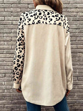 Load image into Gallery viewer, Full Size Leopard Collared Shirt
