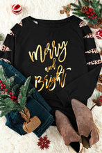 Load image into Gallery viewer, MERRY AND BRIGHT Graphic Long Sleeve Top
