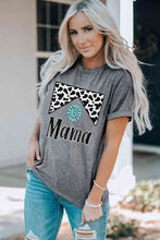 Load image into Gallery viewer, MAMA Graphic Cuffed Sleeve Round Neck Tee
