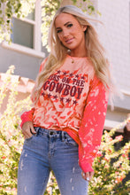 Load image into Gallery viewer, Round Neck Dropped Shoulder DIBS ON THE COWBOY Graphic Sweatshirt

