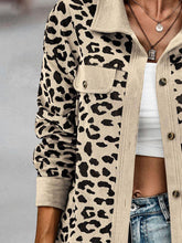 Load image into Gallery viewer, Full Size Leopard Buttoned Jacket
