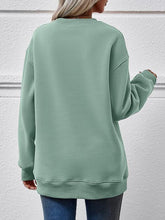 Load image into Gallery viewer, Graphic Round Neck Dropped Shoulder Sweatshirt
