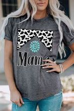 Load image into Gallery viewer, MAMA Graphic Cuffed Sleeve Round Neck Tee
