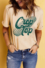 Load image into Gallery viewer, Corn Letter Graphic Cuffed Tee
