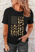 Load image into Gallery viewer, Stars and Stripes Graphic Round Neck Tee
