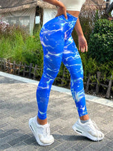 Load image into Gallery viewer, Tie-dye Slim Fit High Waistband Long Active Pants
