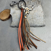 Load image into Gallery viewer, Bull Shape Fringe Key Chain
