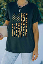 Load image into Gallery viewer, Stars and Stripes Graphic Round Neck Tee
