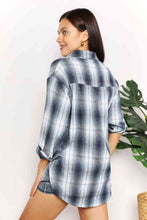 Load image into Gallery viewer, Double Take Plaid Dropped Shoulder Shirt
