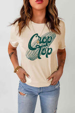 Load image into Gallery viewer, Corn Letter Graphic Cuffed Tee
